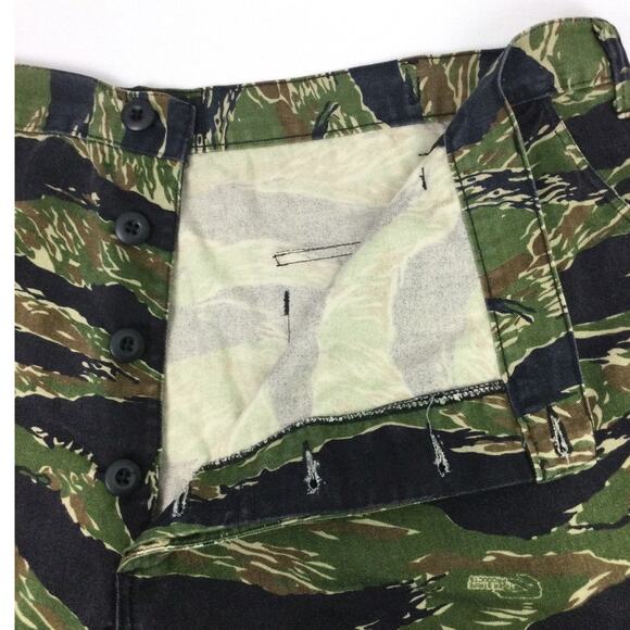 Tru-Spec Tiger Stripe Cam Cargo Flap Pockets Button Fly Drawstring Hem Pants 2XL - Picture 6 of 11